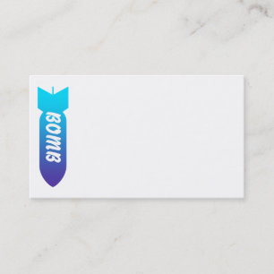 Tarjetas de visita de bomba