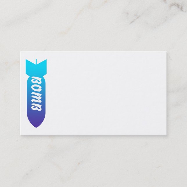 Tarjetas de visita de bomba (Anverso)