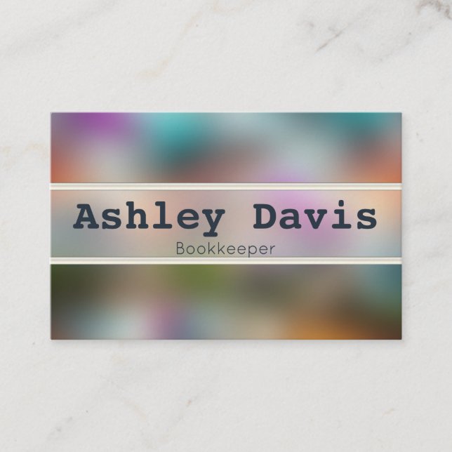 Tarjetas de visita de Bookkeeper (Anverso)