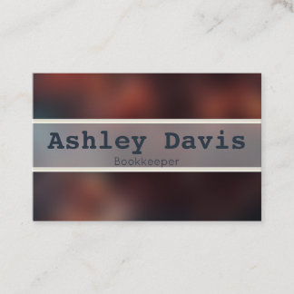 Tarjetas de visita de Bookkeeper