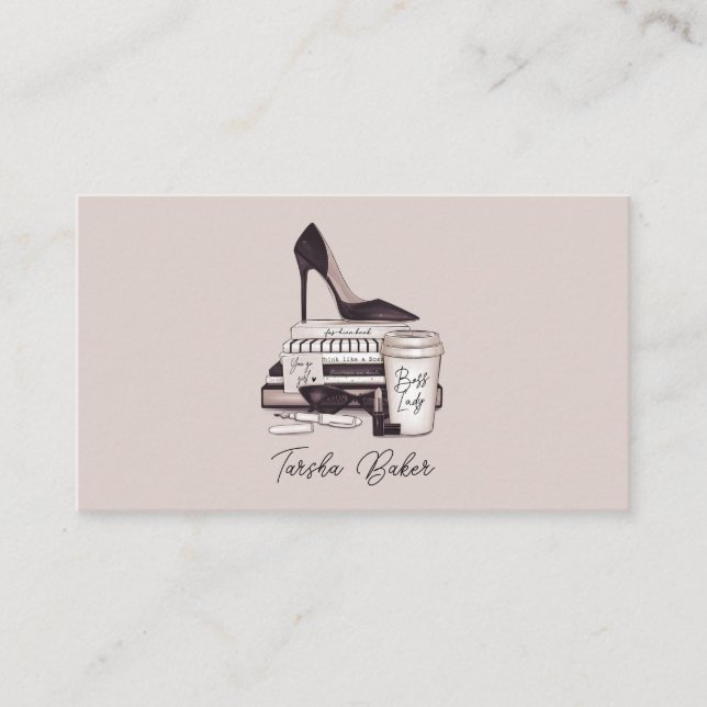 Tarjetas de visita de Boss Lady (Anverso)