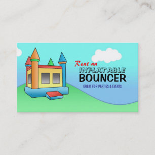 Tarjetas de visita de Bouncer inflables