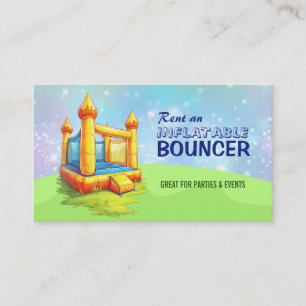 Tarjetas de visita de Bouncer inflables