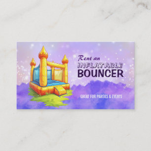 Tarjetas de visita de Bouncer inflables