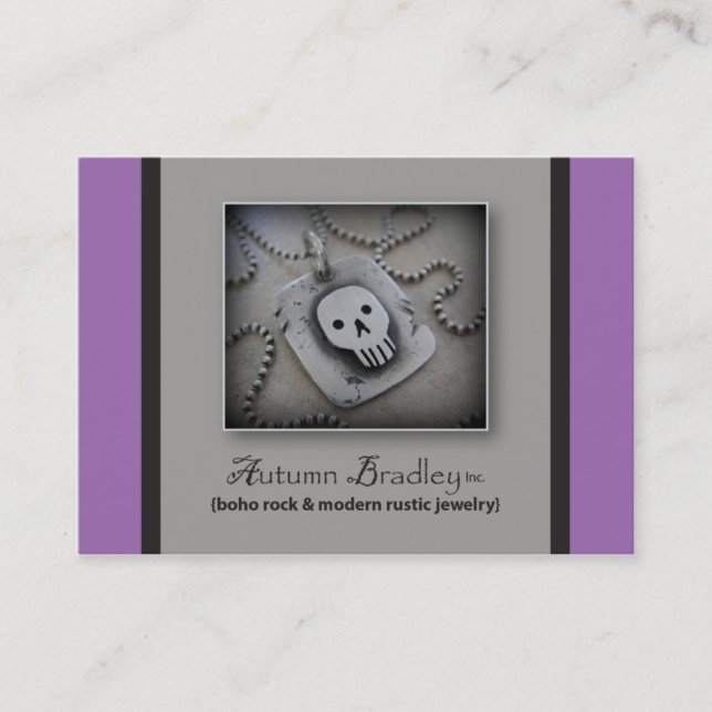 Tarjetas de visita de Bradley del otoño (Anverso)