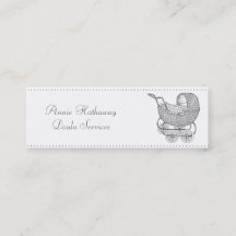 Tarjetas de visita de Buggy Doula para bebés venti