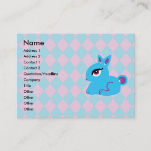 Tarjetas de visita de Bunny Blue