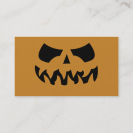 Tarjetas de visita de calabaza