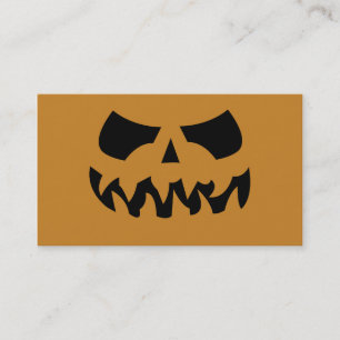 Tarjetas de visita de calabaza