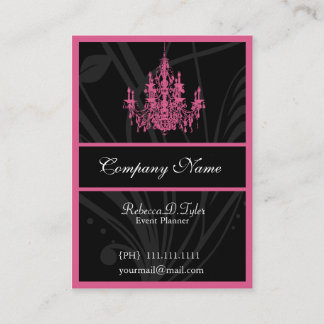 Tarjetas de visita de candelabro de moda