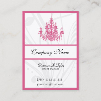 Tarjetas de visita de candelabro de moda