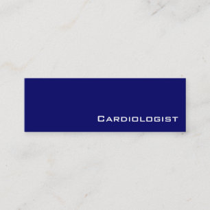 Tarjetas de visita de cardiólogo blanco de la mari