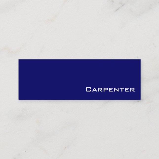 Tarjetas de visita de carpintero blanco de la mari (Anverso)