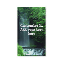 Tarjetas de visita de cascada