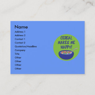 Tarjetas de visita de cereales