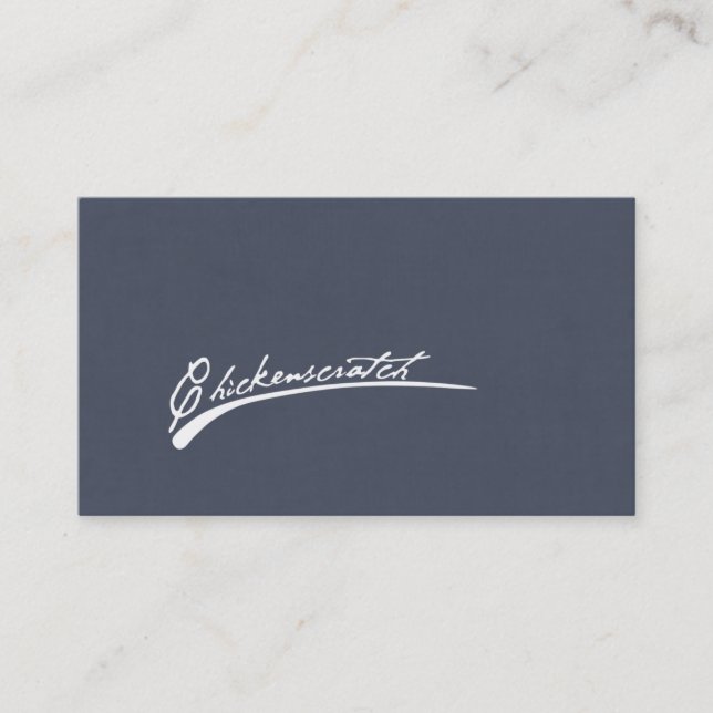 Tarjetas de visita de Chickenscratch (Anverso)