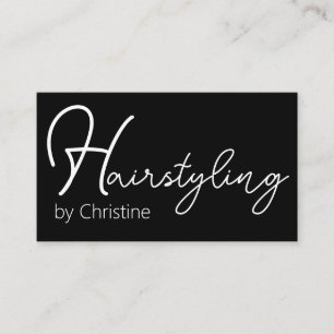 Tarjetas de visita de citas de moda de Hairstylist