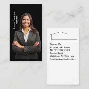 Tarjetas de visita de clase clásica para fotografí