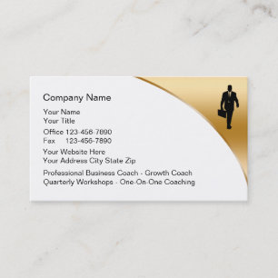 Tarjetas de visita de coach empresarial