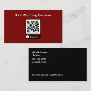 Tarjetas de visita de código QR de presupuesto de