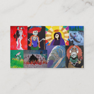 Tarjetas de visita de colección de galerías de Cra