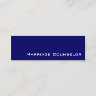Tarjetas de visita de consejero de matrimonio blan