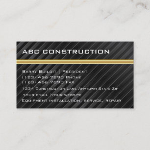 Tarjetas de visita de construcción