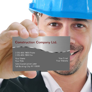Tarjetas de visita de construcción