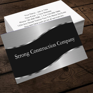 Tarjetas de visita de construcción