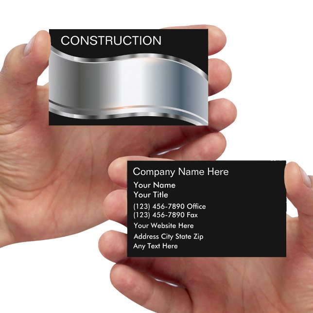 Tarjetas de visita de construcción (Subido por el creador)