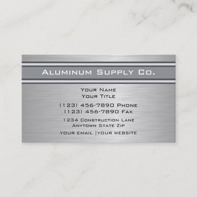 Tarjetas de visita de construcción (Anverso)