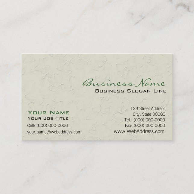 Tarjetas de visita de construcción (Anverso)