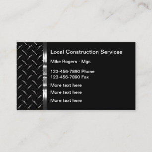 Tarjetas de visita de construcción de patrones me