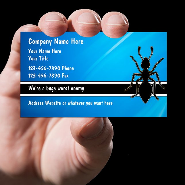 Tarjetas de visita de control de plagas (Subido por el creador)