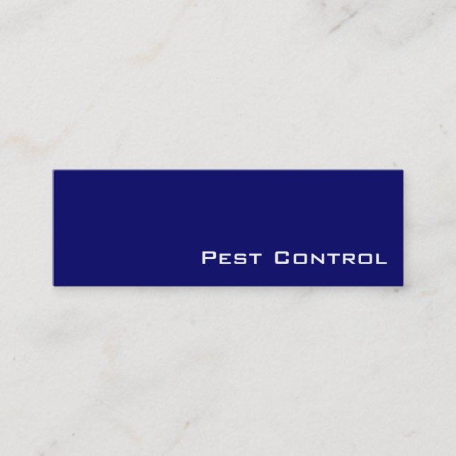 Tarjetas de visita de control de plagas blancas de (Anverso)