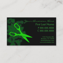 Tarjetas de visita de corte de pelo de purpurina v