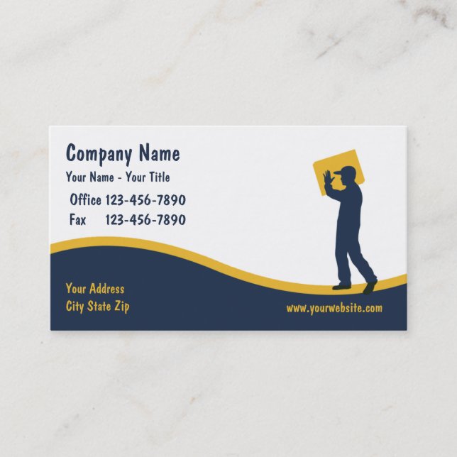 Tarjetas de visita de courier (Anverso)