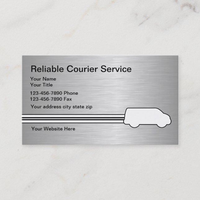 Tarjetas de visita de Courier (Anverso)
