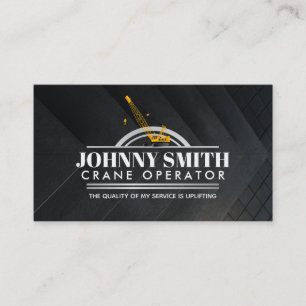 Tarjetas de visita de Crane Operator Slogans