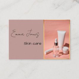 Tarjetas de visita de cuidado de la piel de color