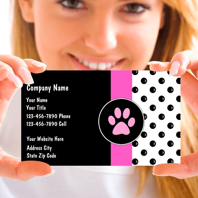 Tarjetas de visita de cuidado de mascotas (Subido por el creador)