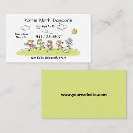 Tarjetas de visita de cuidado de niños simples