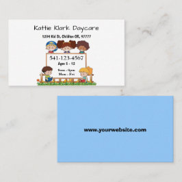 Tarjetas de visita de cuidado de niños simples