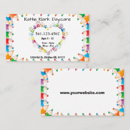 Tarjetas de visita de cuidado de niños simples