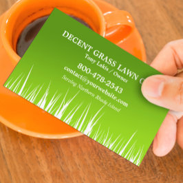 Tarjetas de visita de cuidado del jardín