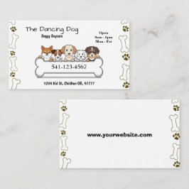 Tarjetas de visita de cuidado diurno simple para p