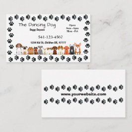 Tarjetas de visita de cuidado diurno simple para p