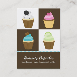 Tarjetas de visita de Cupcakes variadas
