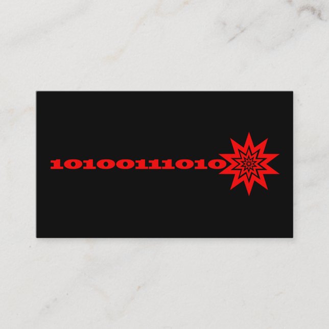Tarjetas de visita de datos láser (Anverso)