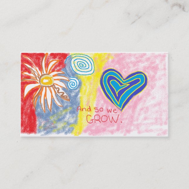 Tarjetas de visita de Daycare (Anverso)